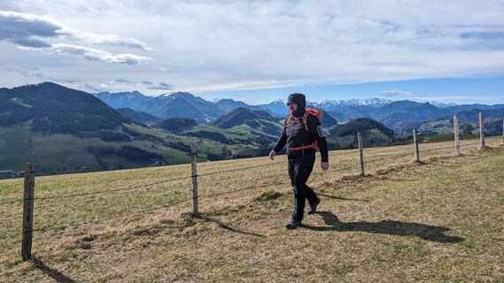 Foto von Klaus Lehner entlang der Tour