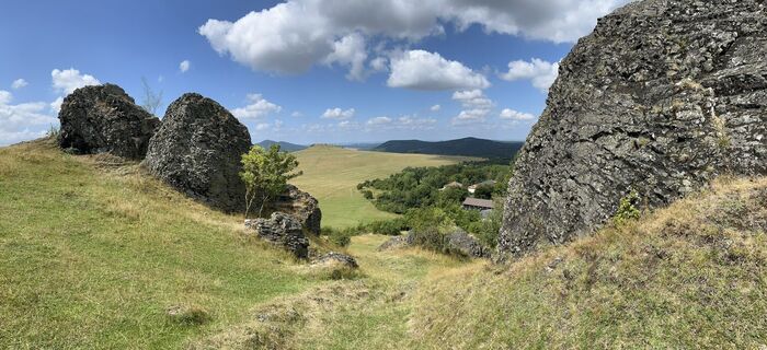 Foto von Siggi unterwegs entlang der Tour