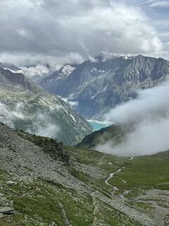 Photo de Albert Hettich le long du parcours