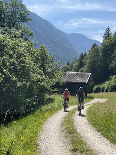 Photo de Brigitte Wedenig le long du parcours