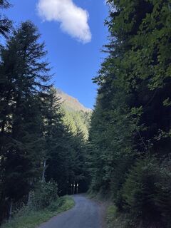 Foto von Alberto Ghiretti entlang der Tour