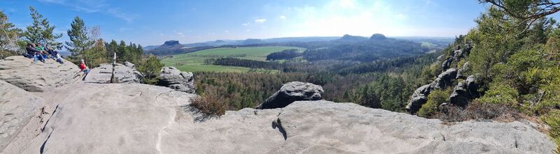 Zdjęcie z Andreas Porsche wzdłuż trasy
