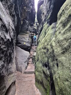 Photo de Pia Berger le long du parcours
