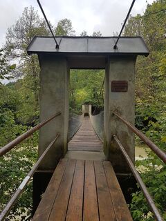 Hängebrücke in der Engenlochschlucht