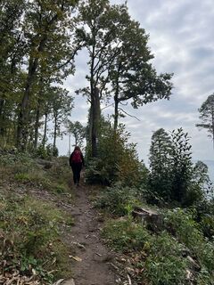 Foto de Vanessa Strauß a lo largo del recorrido