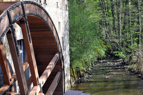 Mühlenrad der Wassermühle Hünxe Gartrop