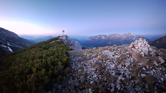 Fotografia z Aga M na trase