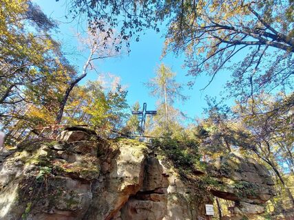 Gipfelkreuz am Mühlsteinbruch