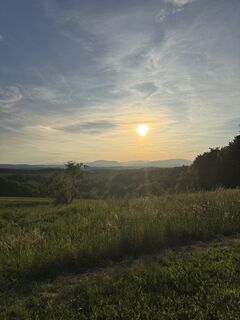 Photo de Ingrid Silvia Jansky le long du parcours