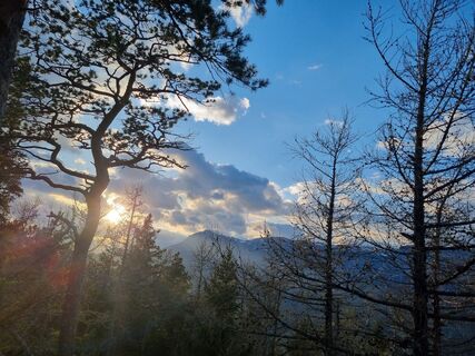 Foto de Christina Fröhlich a lo largo del recorrido