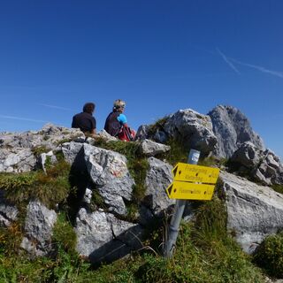 Am Gipfel der Roten Flüh