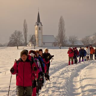 Wanderer auf dem Kulturerbepfad