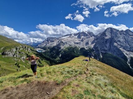 Foto von Hende Sándor entlang der Tour