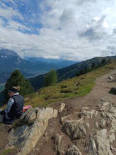 Photo de Wilfried le long du parcours