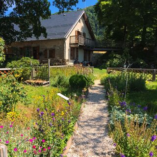 Das Chalet d'Arvières und sein Garten