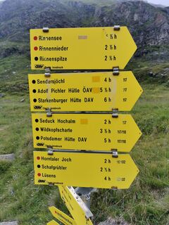 Startpunkt an der Franz-Senn-Hütte