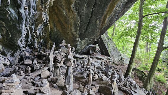 Zdjęcie z Eric Stoklassa wzdłuż trasy