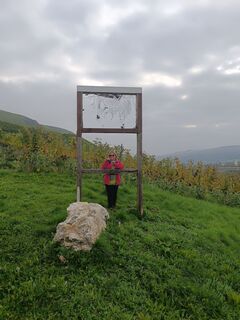 Zdjęcie z Edit Szoboszlay wzdłuż trasy