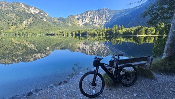 Foto de Johann Schallinger a lo largo del recorrido