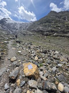 Photo de Gudrun Lippert le long du parcours