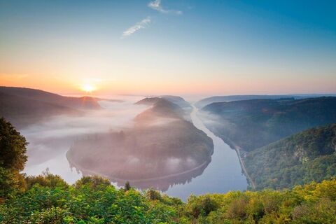 Die Saarschleife im Morgenlicht