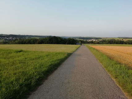 Blick zurück über Heuchlingen