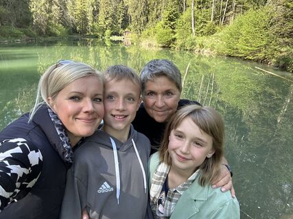 Foto de Carolin Hauser a lo largo del recorrido