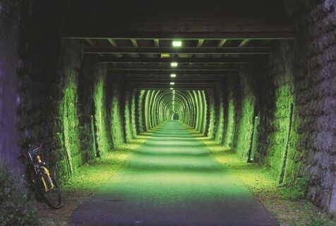 Tunnel auf dem Maare-Mosel-Radweg