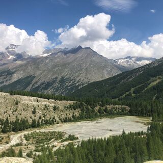 Ausblick vom Gletscherlehrpfad