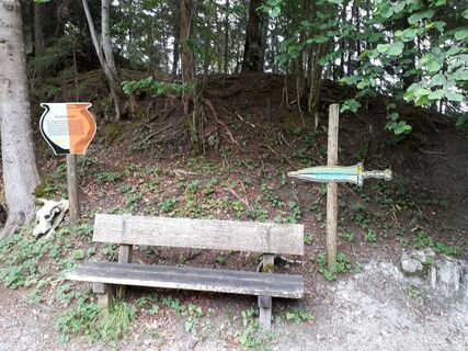 Archäologiepfad beim Luserwasserfall - Ausgangspunkt
