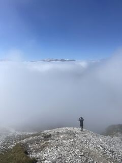Foto de Lukas Schwarz a lo largo del recorrido