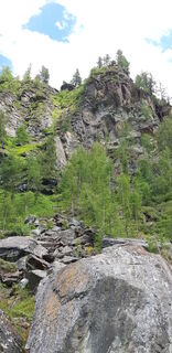 Fotografia z Anselmo Mazzolini na trase