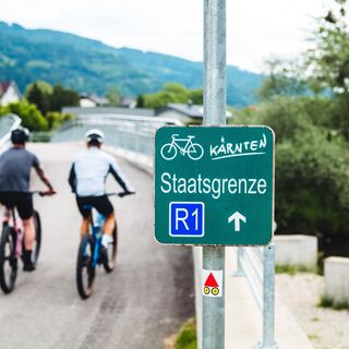 Am Drauradweg in Lavamünd