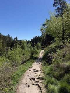 Photo de Keven Schimberg le long du parcours
