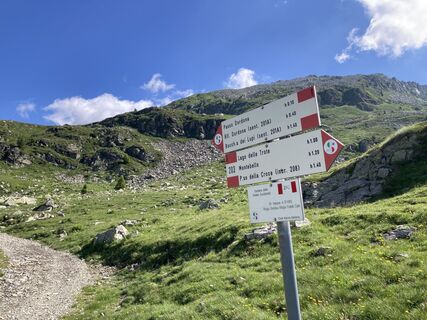 Foto de Marilena Locatelli a lo largo del recorrido