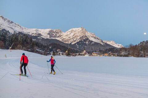 Scheffau_Dorfloipe_Nacht_Wilder Kaiser
