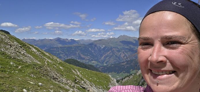 Fotografija s spletne strani Julia Fruhmann na poti