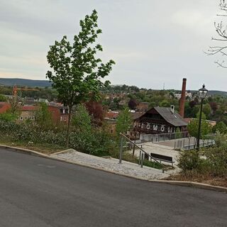 Blick über Pößneck von der Alten Molkerei aus