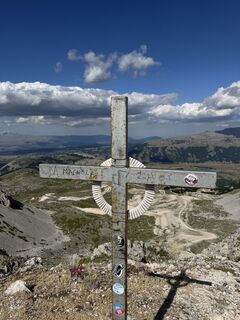 Photo de Matteo Baiocco le long du parcours