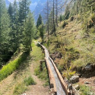 Holzkänel der Suone Unnerwasser