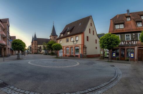 Altstadt von Rodalben mit der Marienkirche