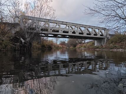 Foto von Sabine entlang der Tour
