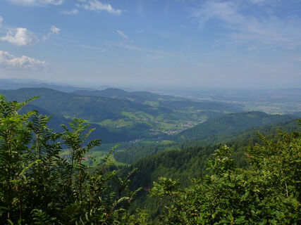 Blick von der Thomas-Hütte in das Elztal