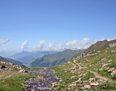 Ausblick vom Gafiersee hinunter ins Tal