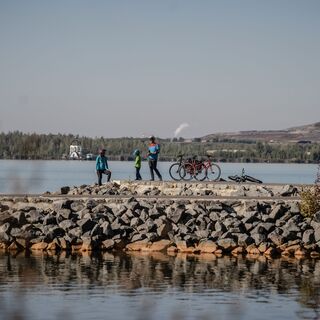 Rast am Störmthaler See