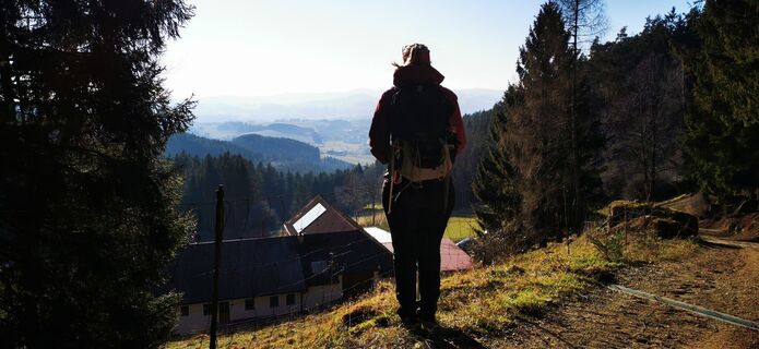 Foto von Klaus Lehner entlang der Tour