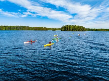 Paddler in Kajaani