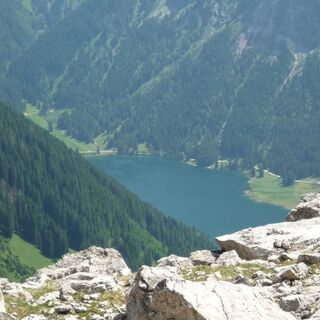 Blick auf den Vilsalpsee