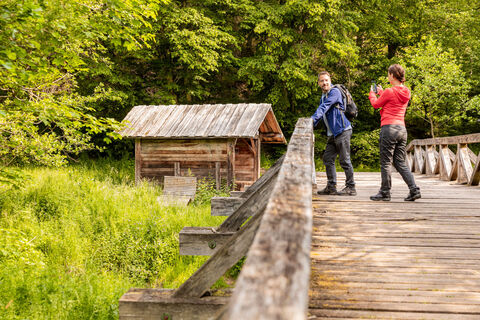 Brücke über Lieser an der Blümchesauhütte