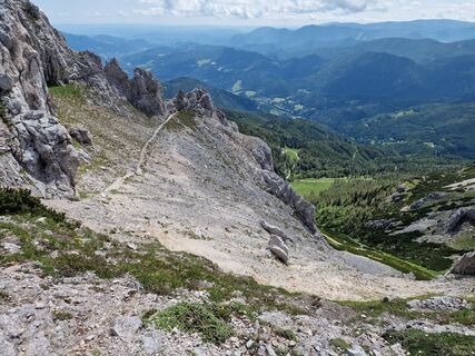 Photo de Gyula Tóth le long du parcours